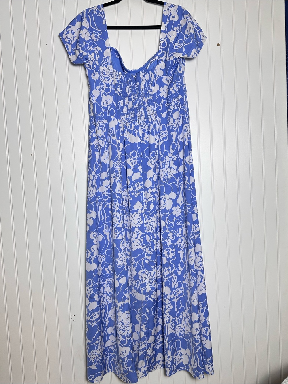 The Camille Off-The-Shoulder Maxi Dress Abercrombie & Fitch XL Floral Wedding - Picture 9 of 15